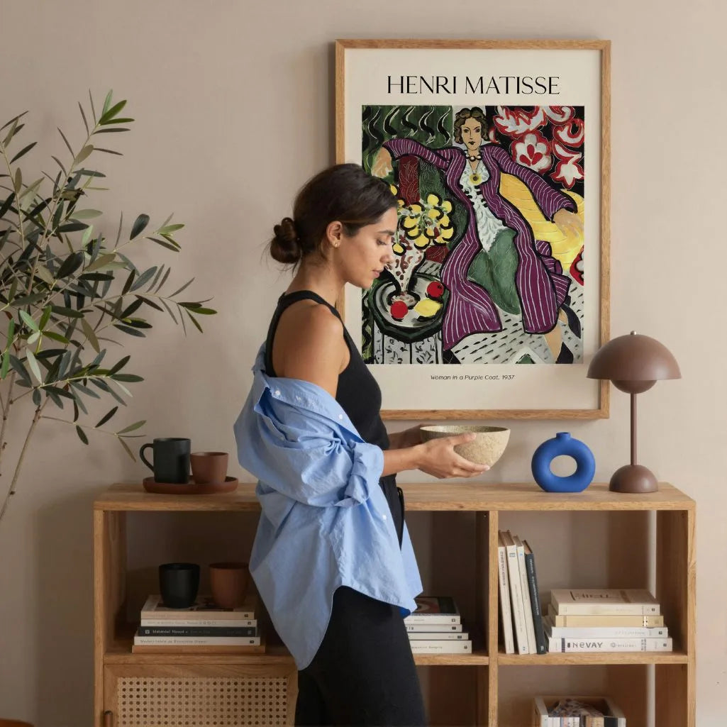 Henri Matisse Woman in a Purple Coat Poster