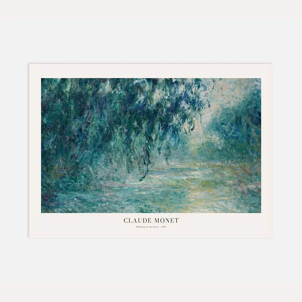 Claude Monet Morning on the Seine Panoramic Poster