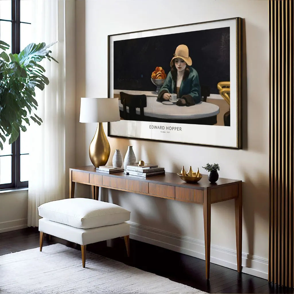 Edward Hopper Automat Horizontal Poster