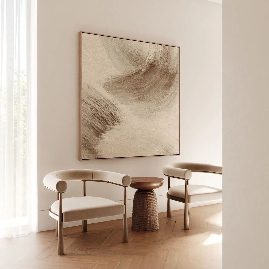 Framed Canvas Print Caramel Motion