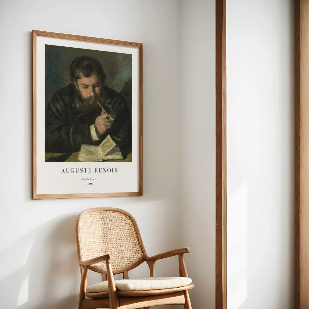 Auguste Renoir Claude Monet Portrait Poster