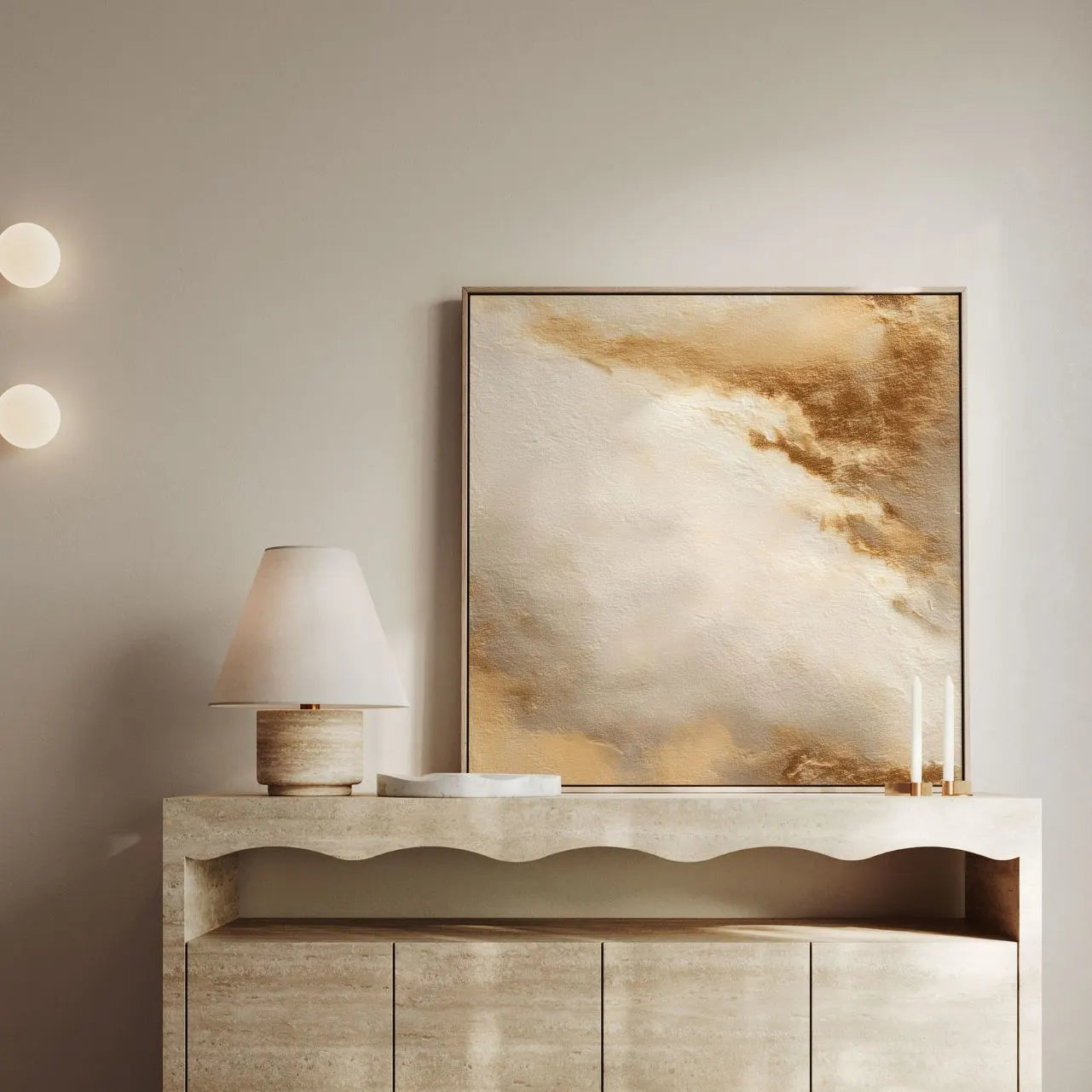 Framed Canvas Print Sandy Breath