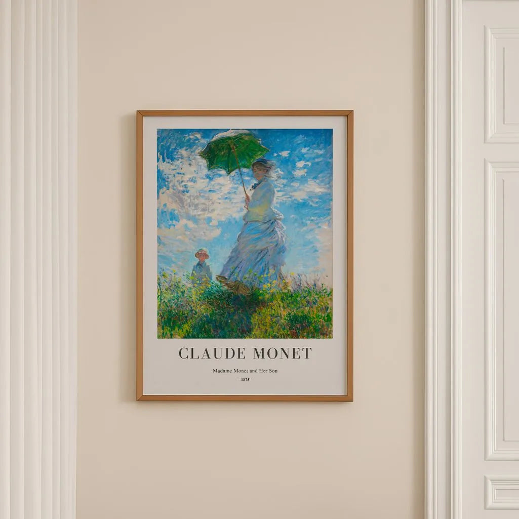 Claude Monet Madame Monet with Parasol Poster