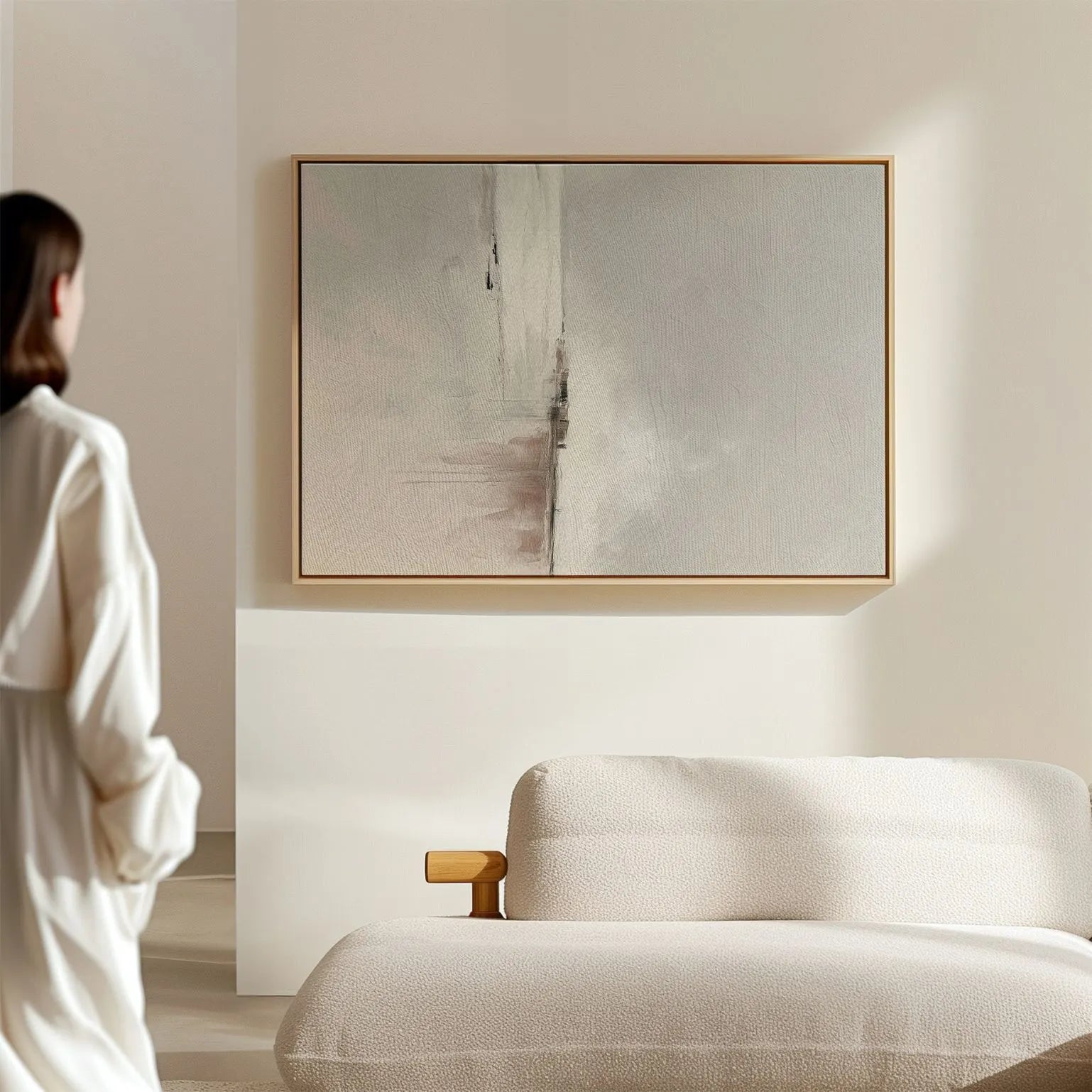 Framed Canvas Print Northern Light