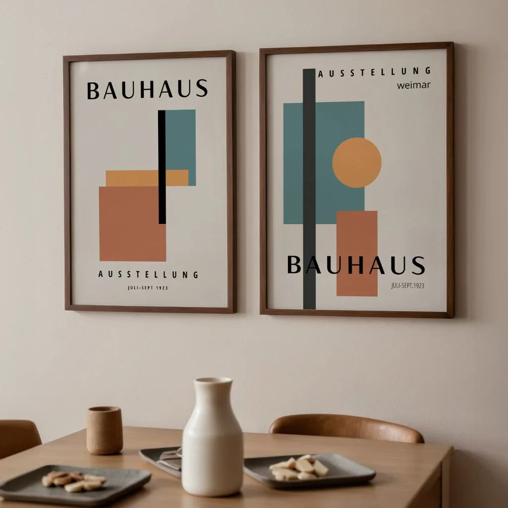 Bauhaus Color Forms Set of 2 Posters