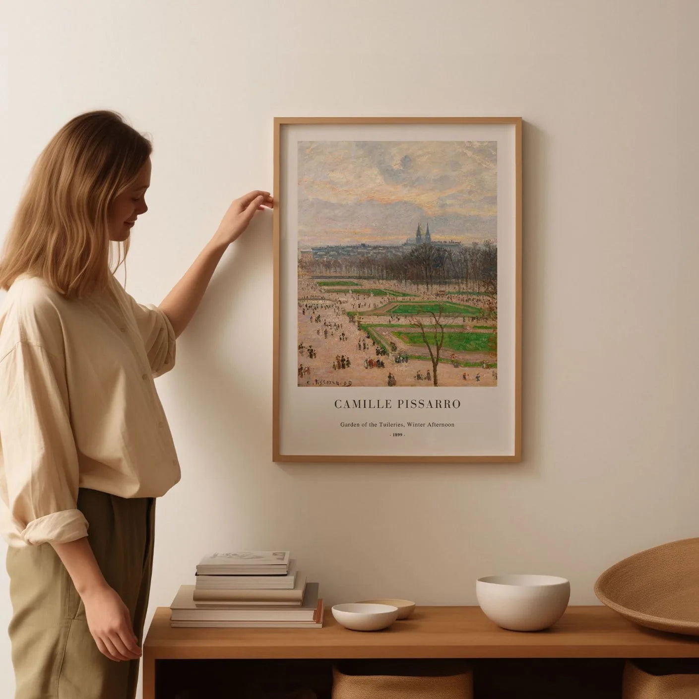 Pissarro Tuileries Winter Afternoon Poster