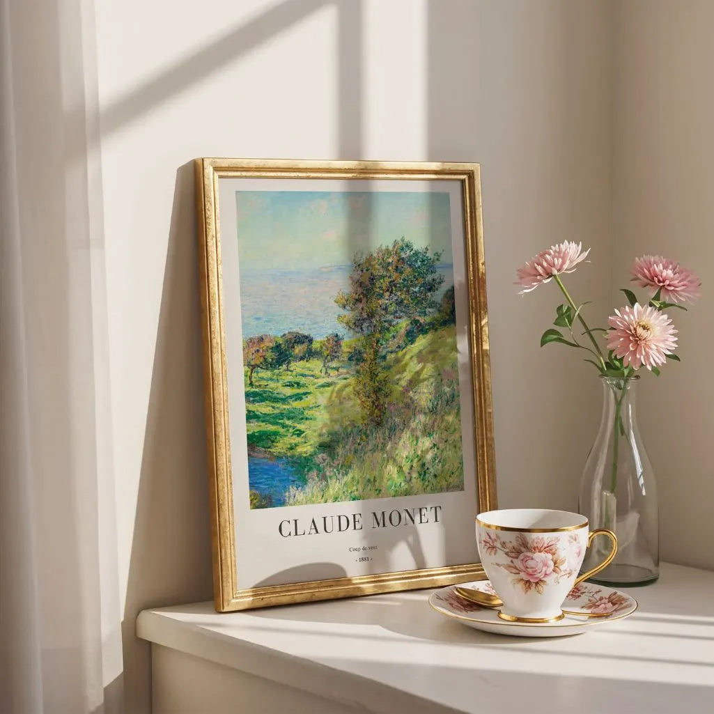 Claude Monet Coup de vent 1881 Poster