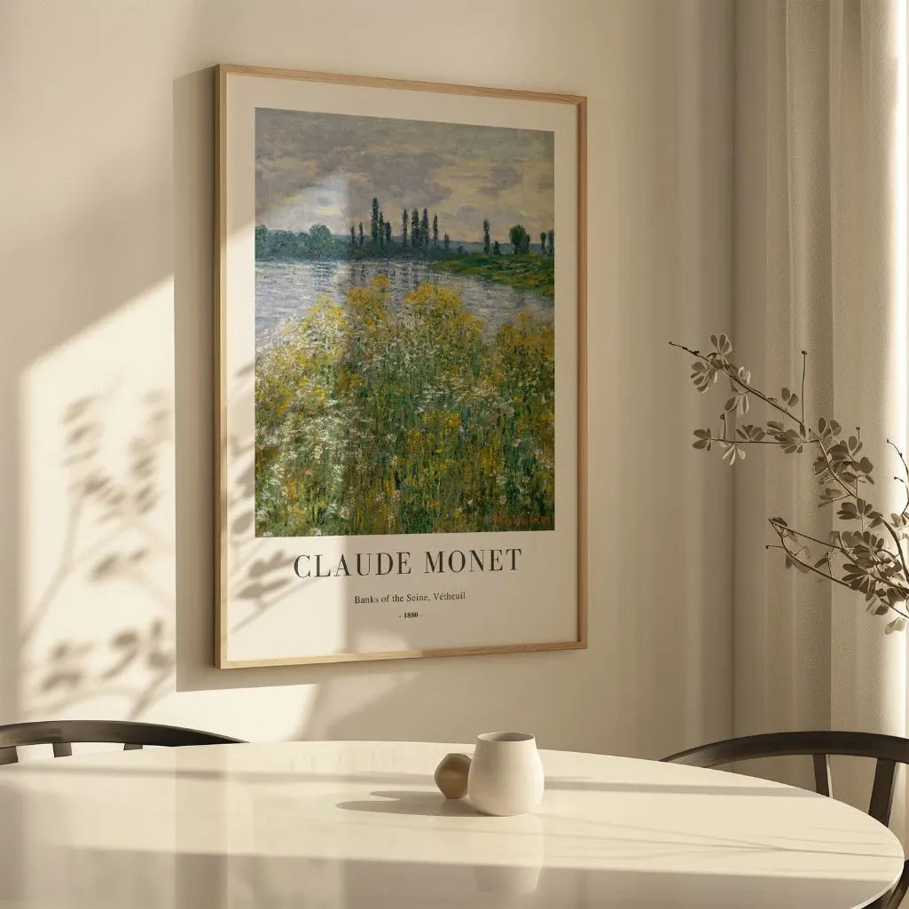 Monet Banks of the Seine Vetheuil Poster