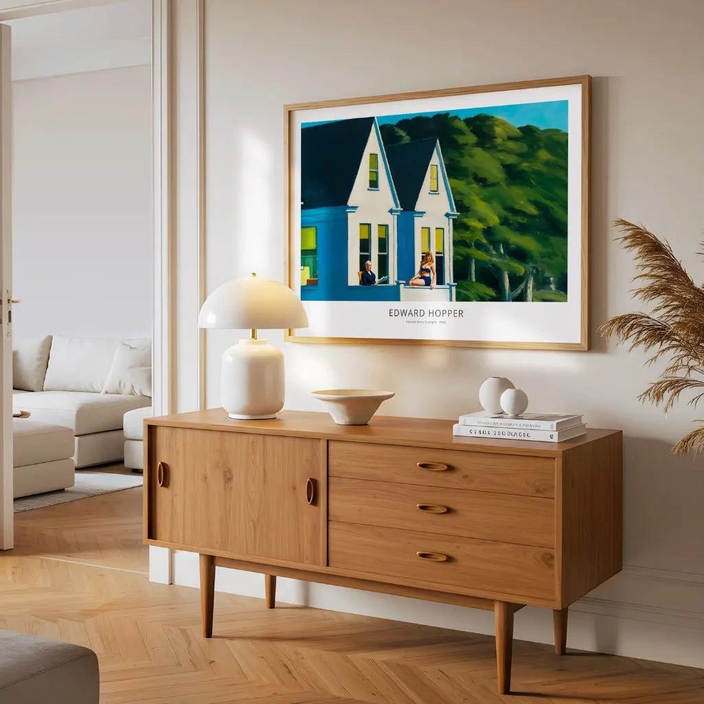 Edward Hopper Second Story Sunlight Horizontal Poster