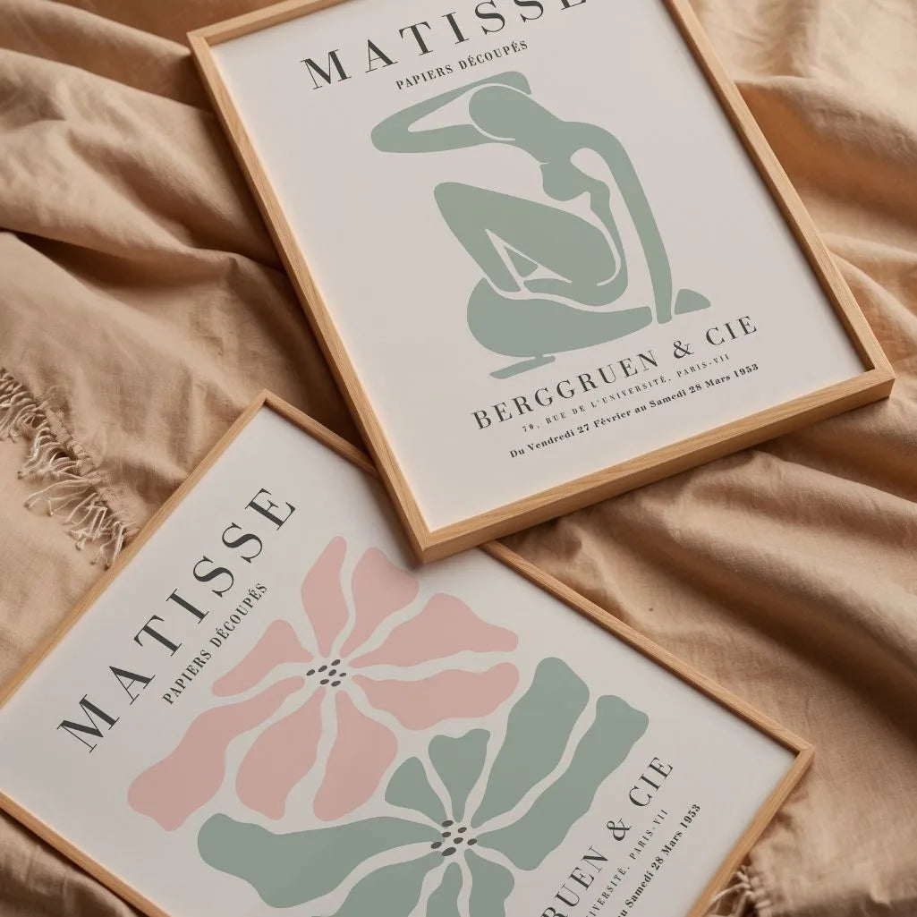 Matisse Pastel Shapes Poster Set of 2