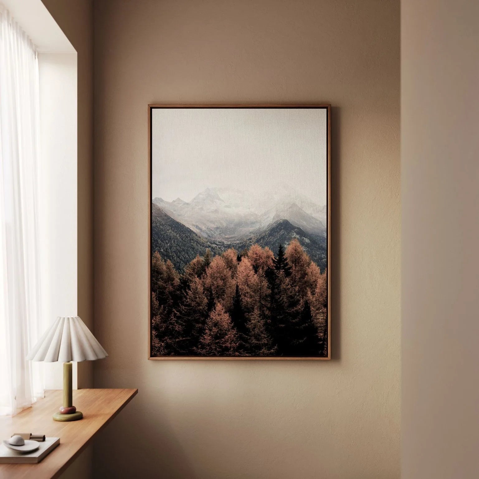 Framed Canvas Print Autumn Mountain Breath