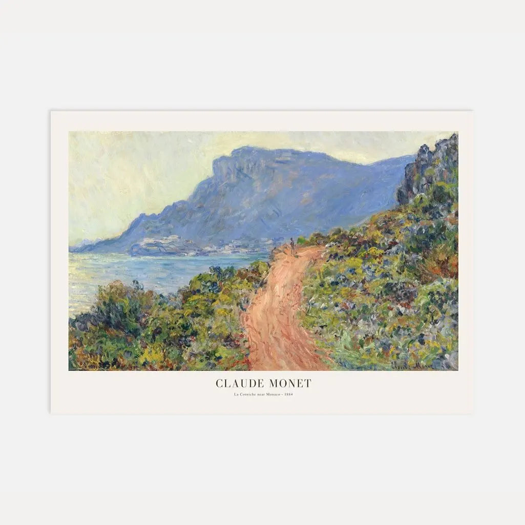 Claude Monet La Corniche Monaco Poster
