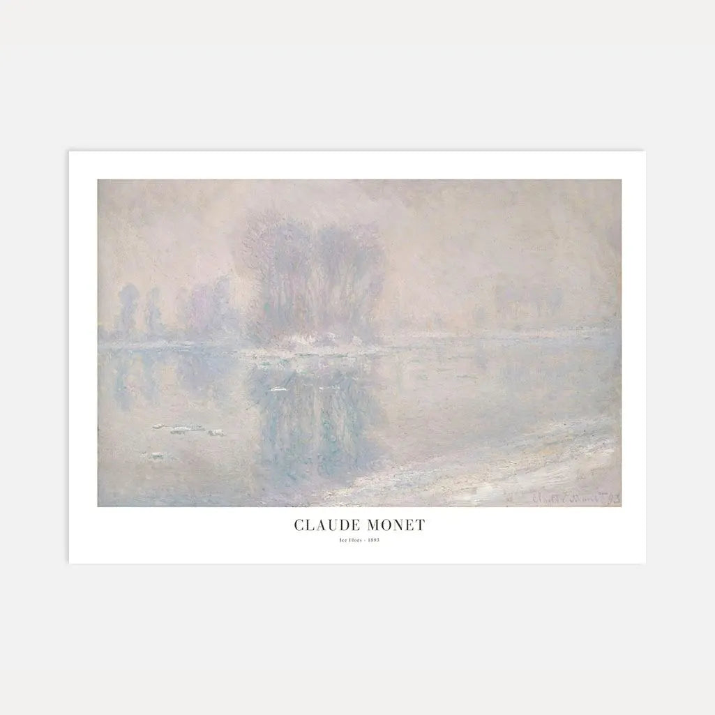 Claude Monet Ice Floes 1893 Poster