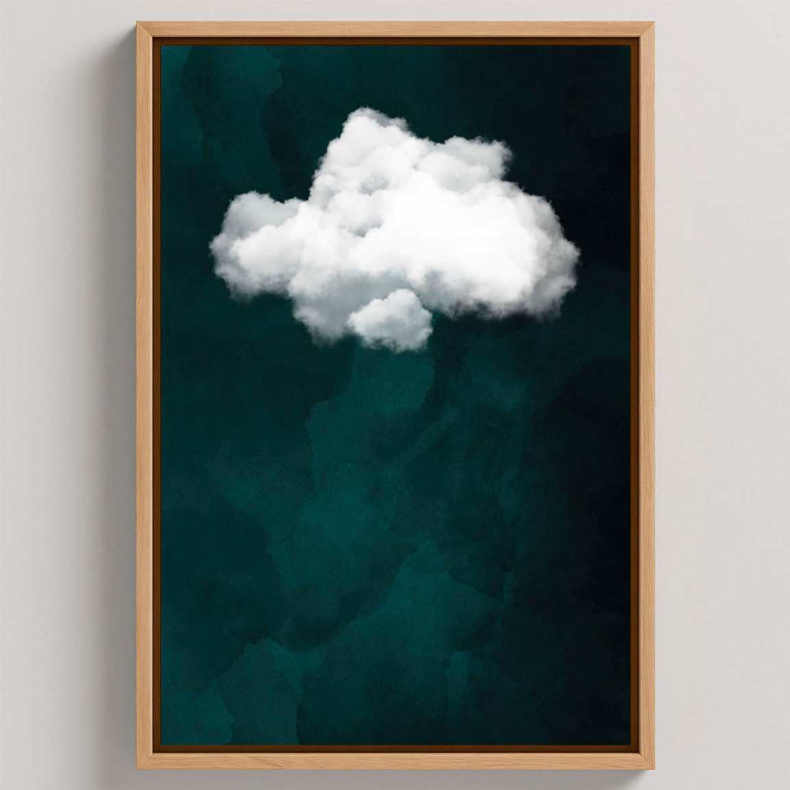 Framed Canvas Print Minimalist Cloud