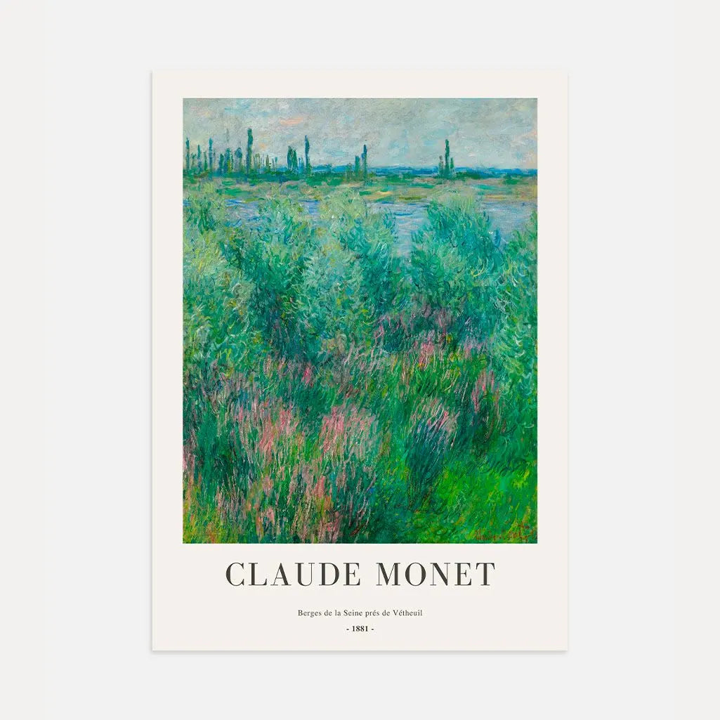 Claude Monet Seine Banks near Vétheuil Poster