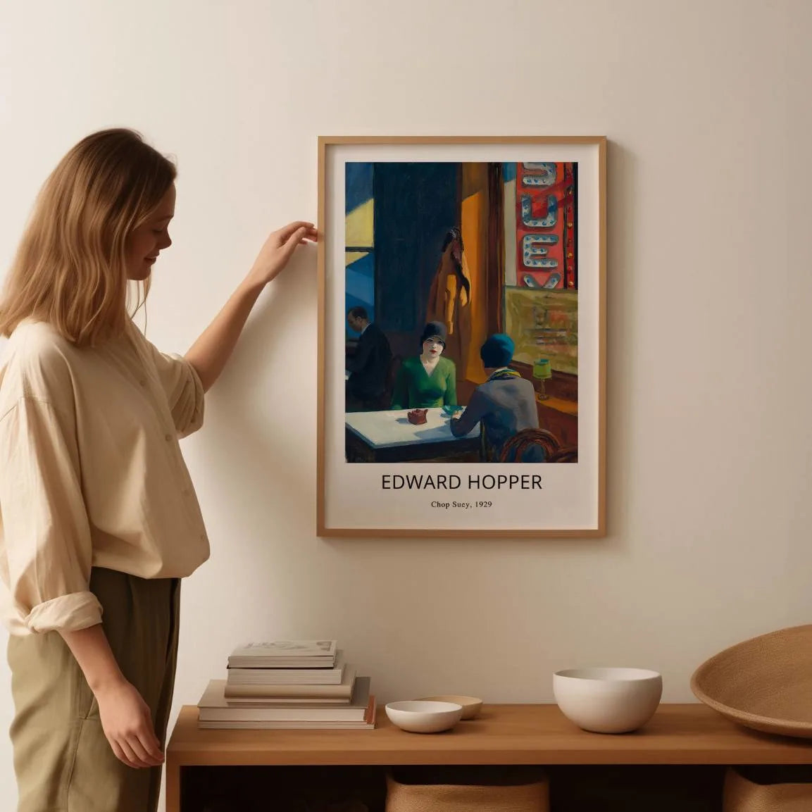 Edward Hopper Chop Suey 1929 Poster