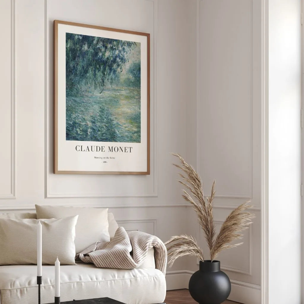 Claude Monet Morning on the Seine 1898 Poster