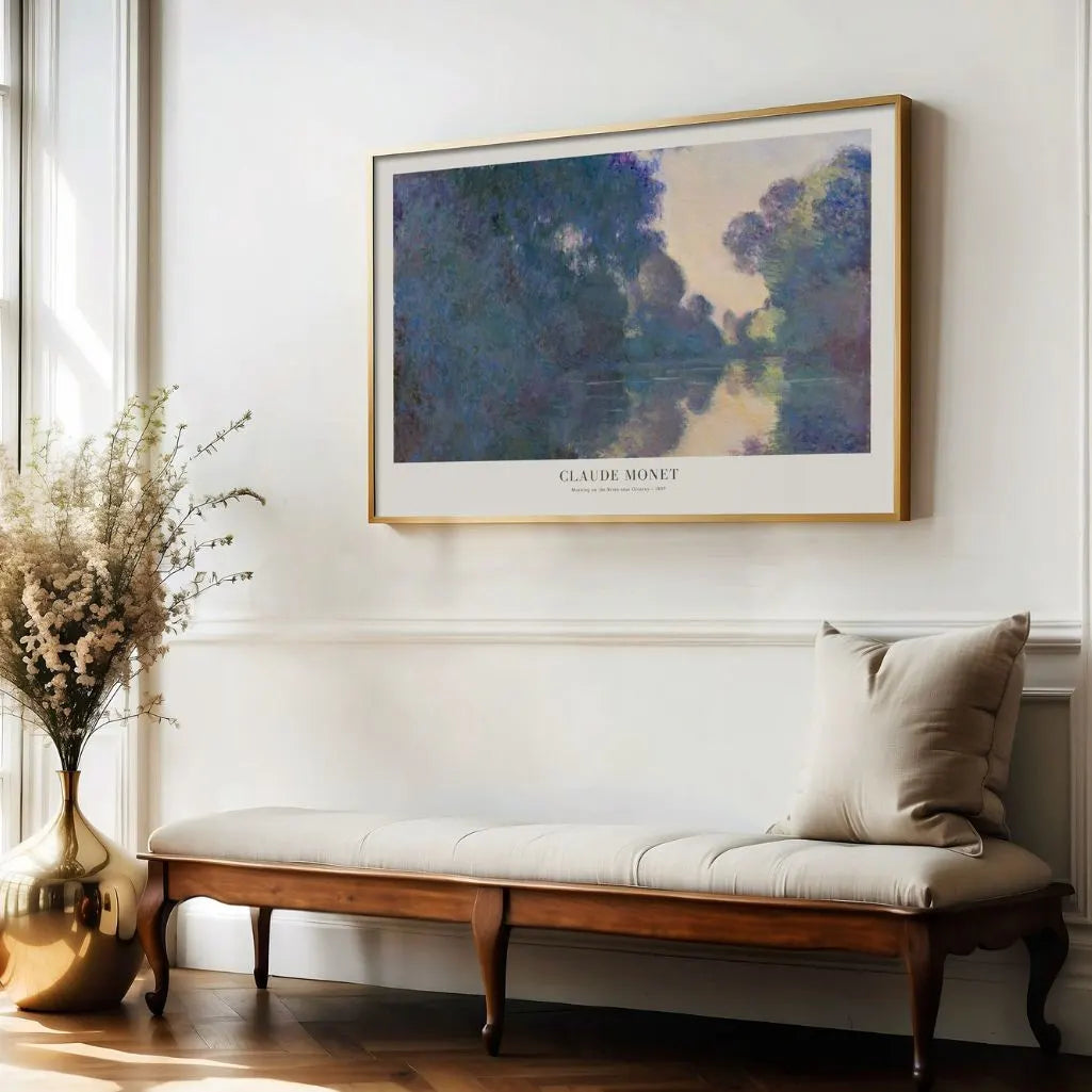 Monet Morning on the Seine Poster