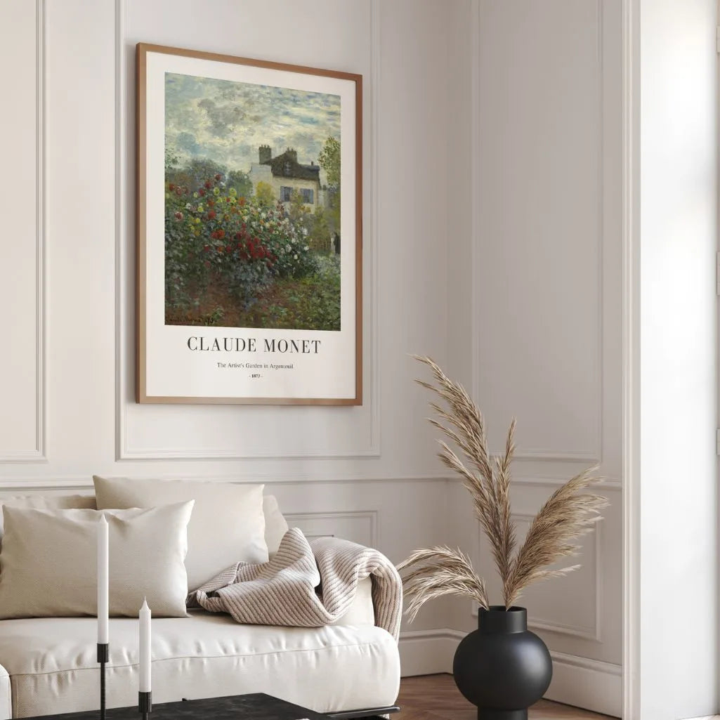 Claude Monet Argenteuil Garden Poster