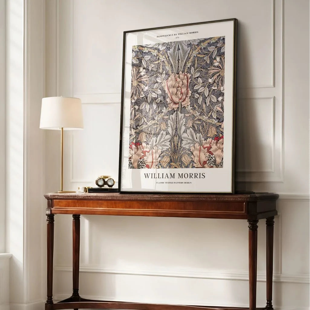 William Morris Honeysuckle Floral Poster