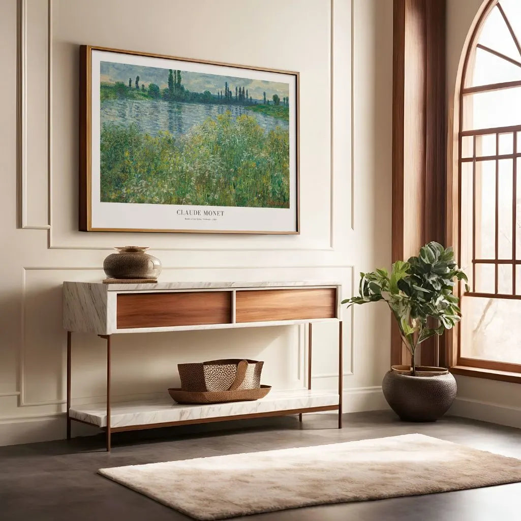 Claude Monet Banks of the Seine Poster