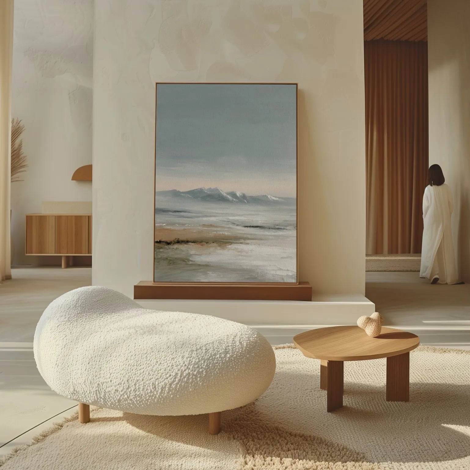 Framed Canvas Print Horizon Whisper