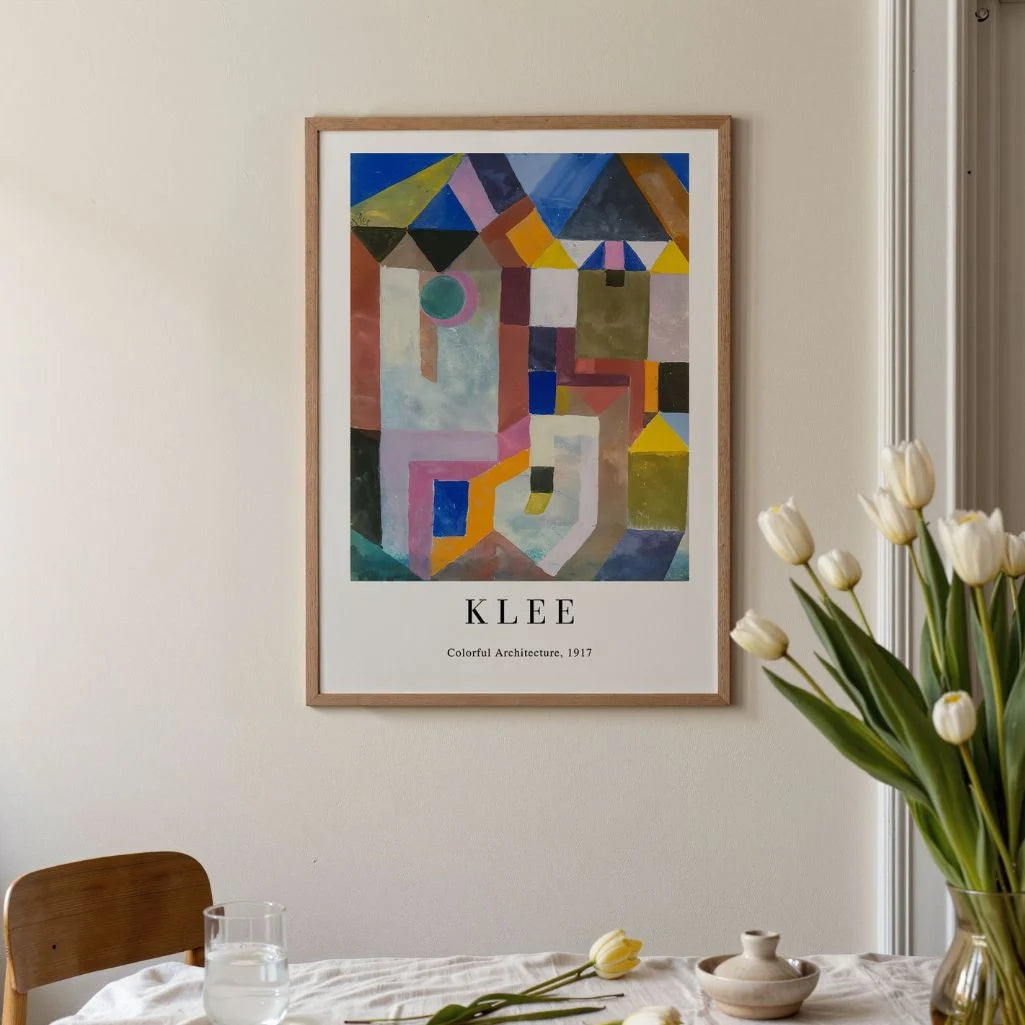 Paul Klee Colorful Architecture Poster
