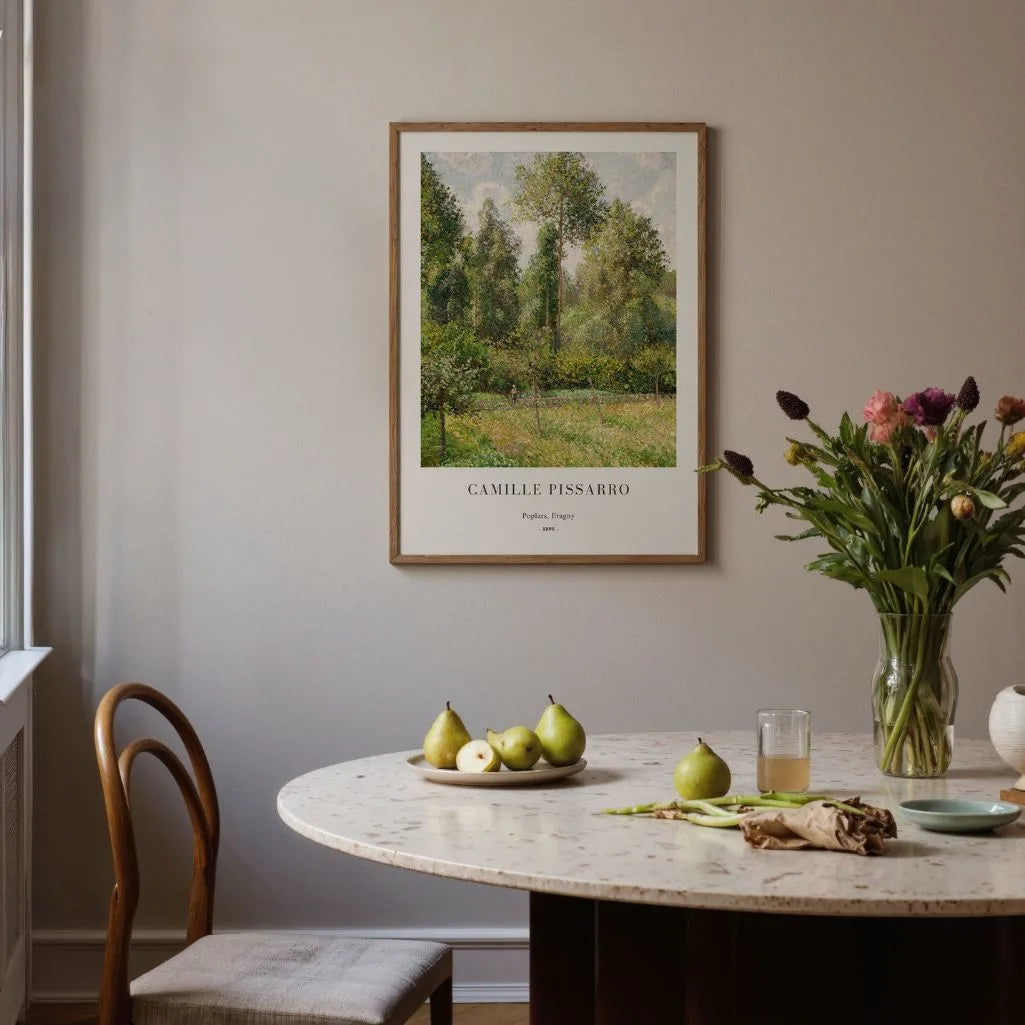 Pissarro Poplars Eragny Poster