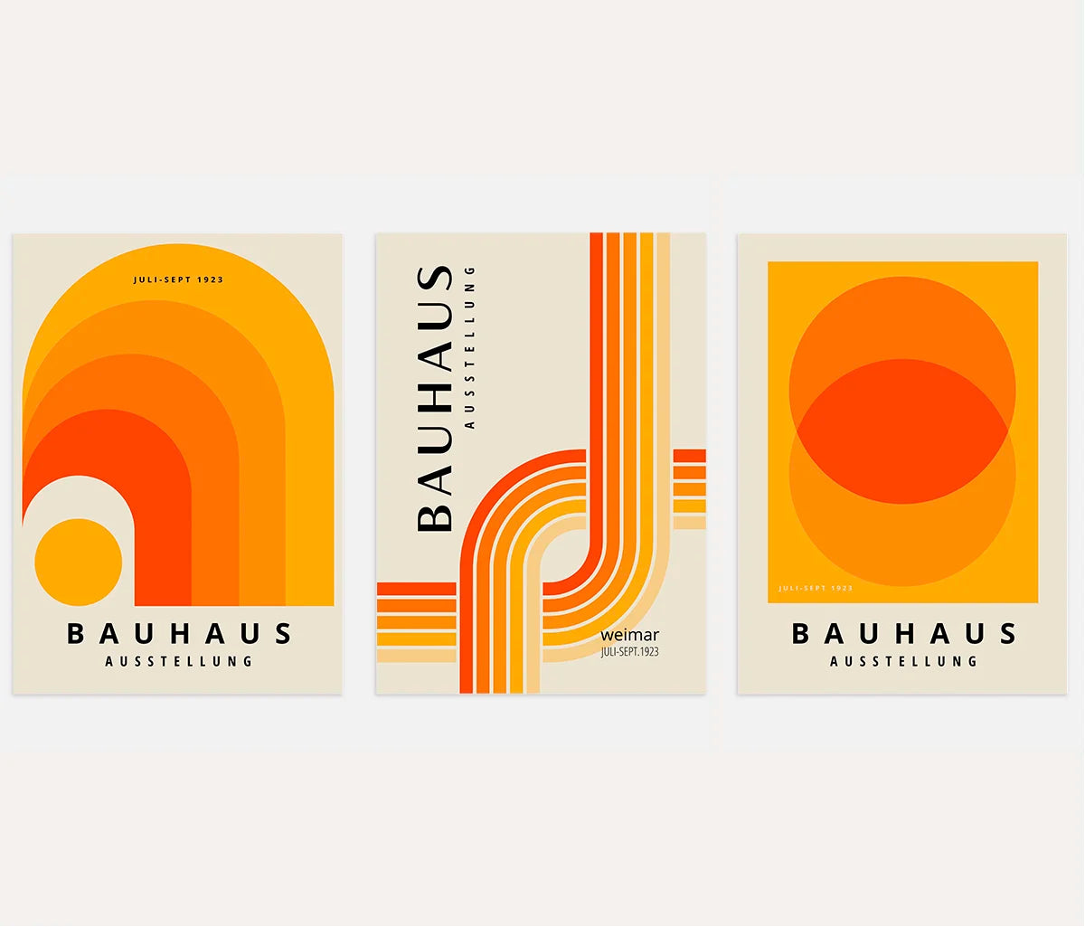 Form Energy Bauhaus Poster Set of 3