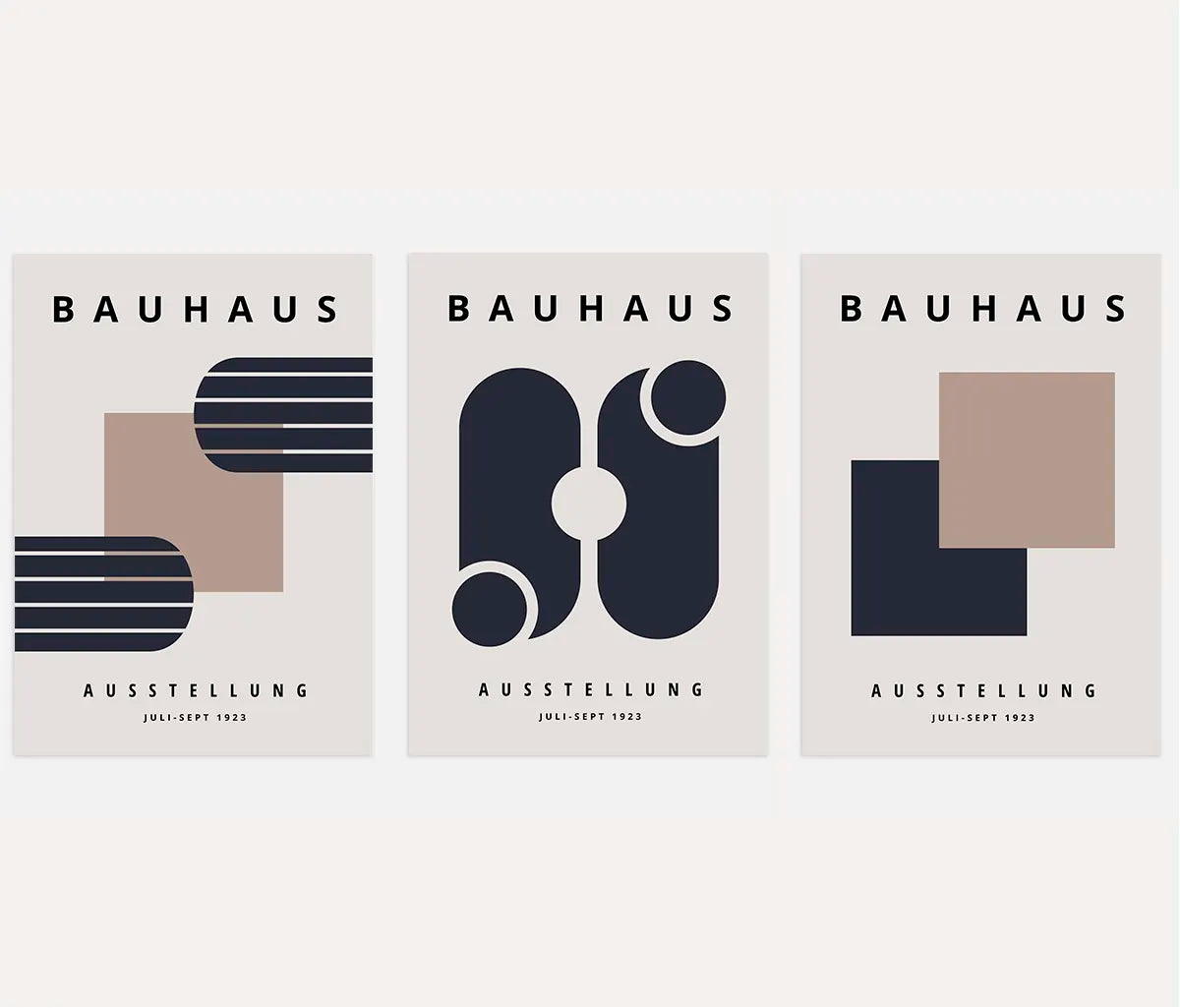 Bauhaus Weimar Plane Balance Set of 3 Posters