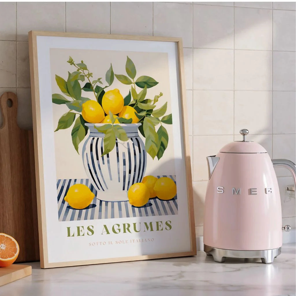 Les Agrumes Vase Poster