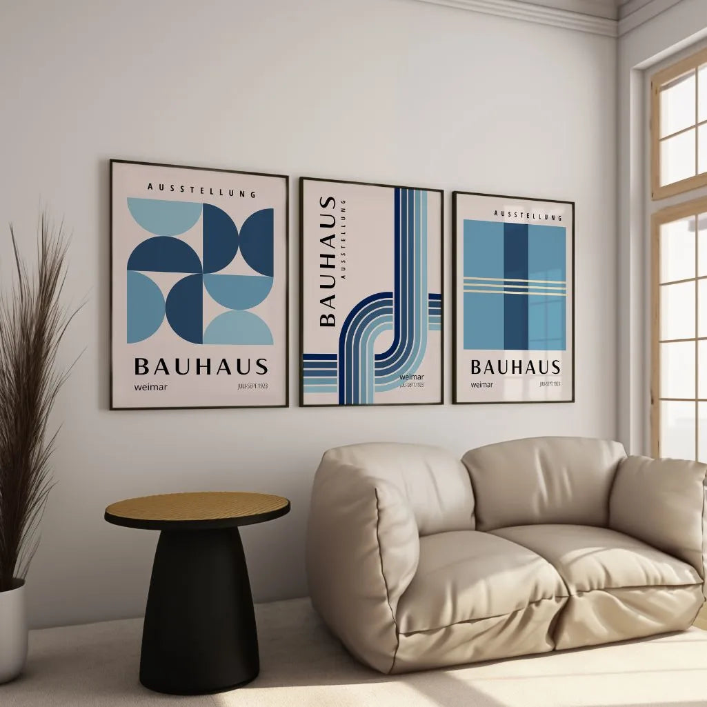 Bauhaus Weimar Rhythm Poster Set of 3