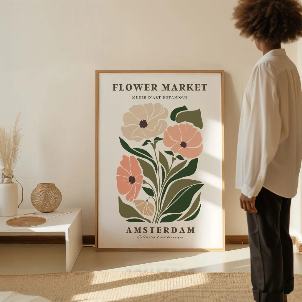 Flower Market Amsterdam Poster