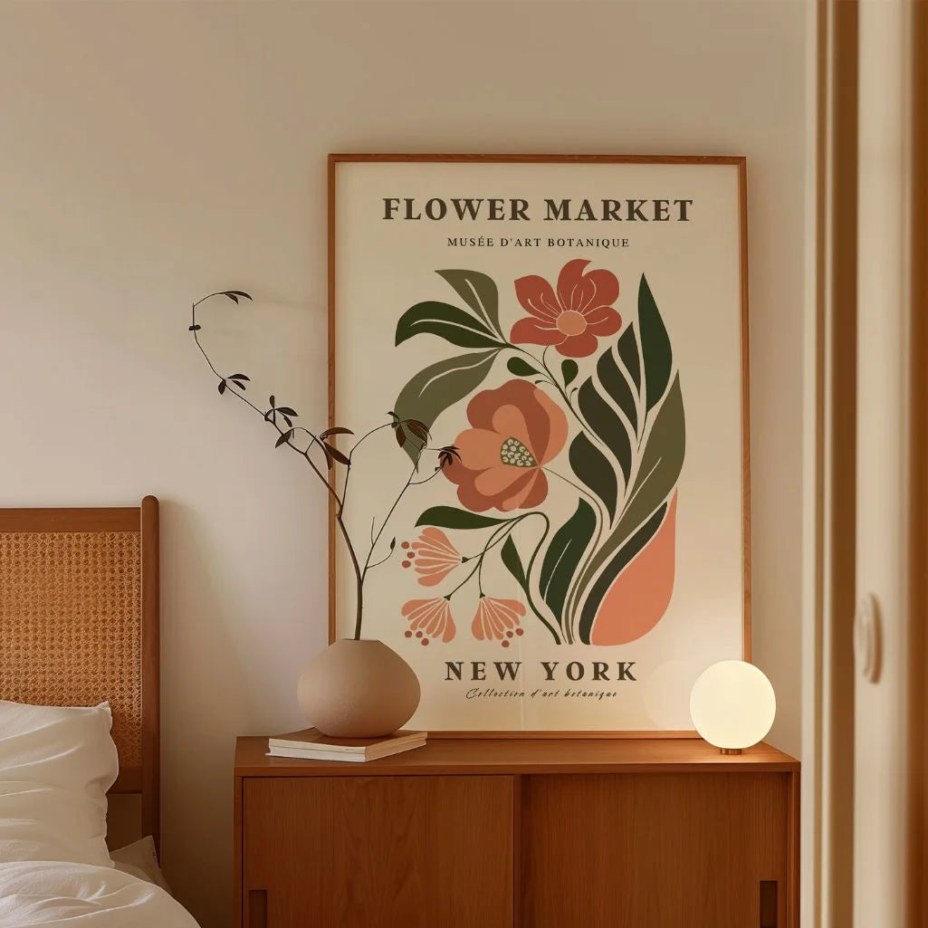 New York Flower Market Poster