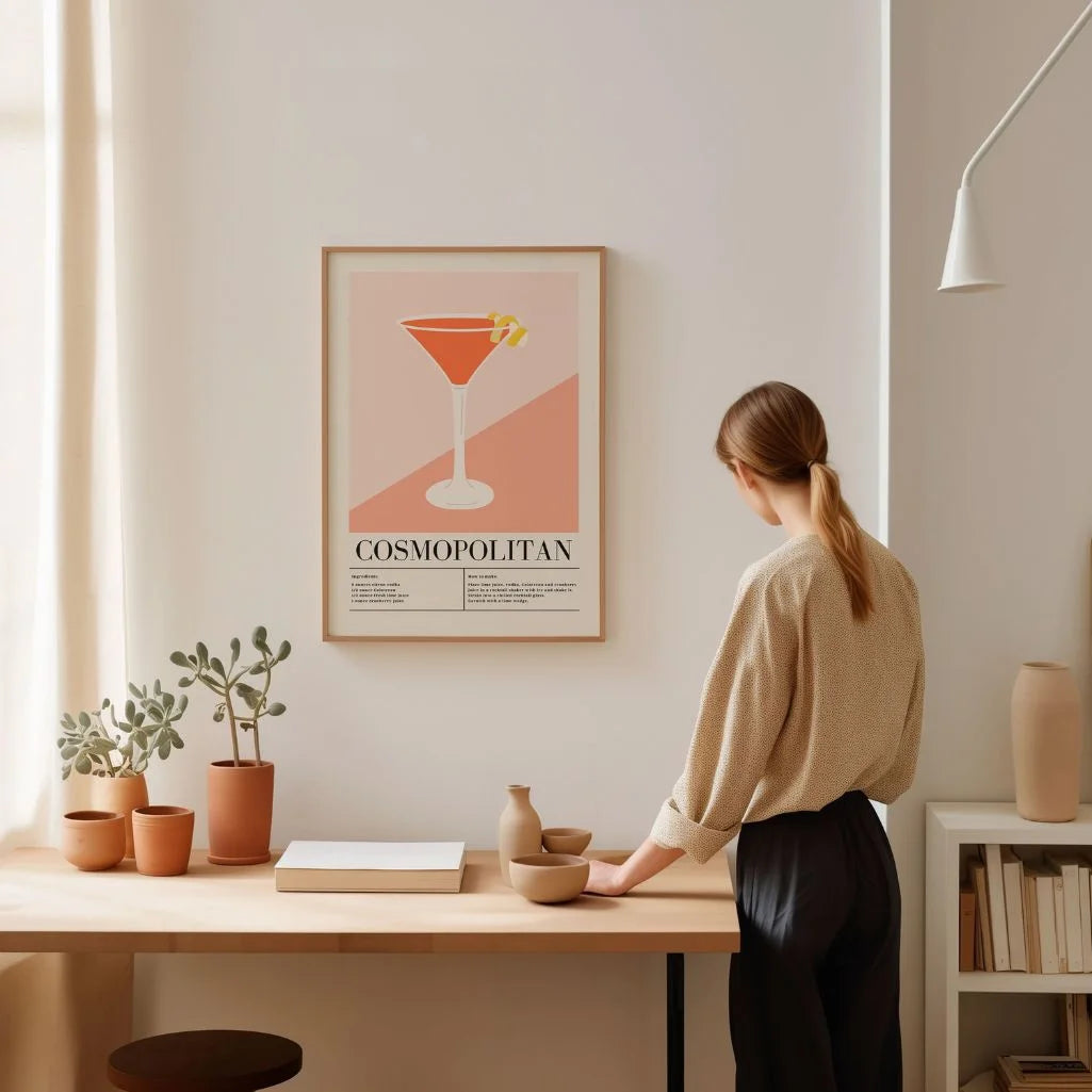 Cosmopolitan Cocktail Poster