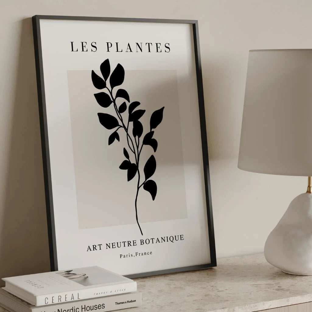 Noir Élancé Botanical Poster