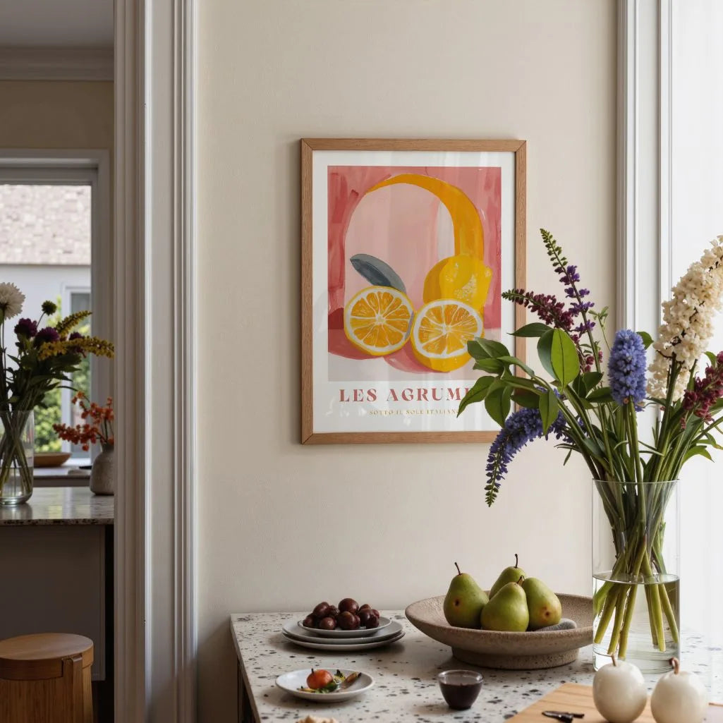 Les Agrumes Rosa Citrus Poster
