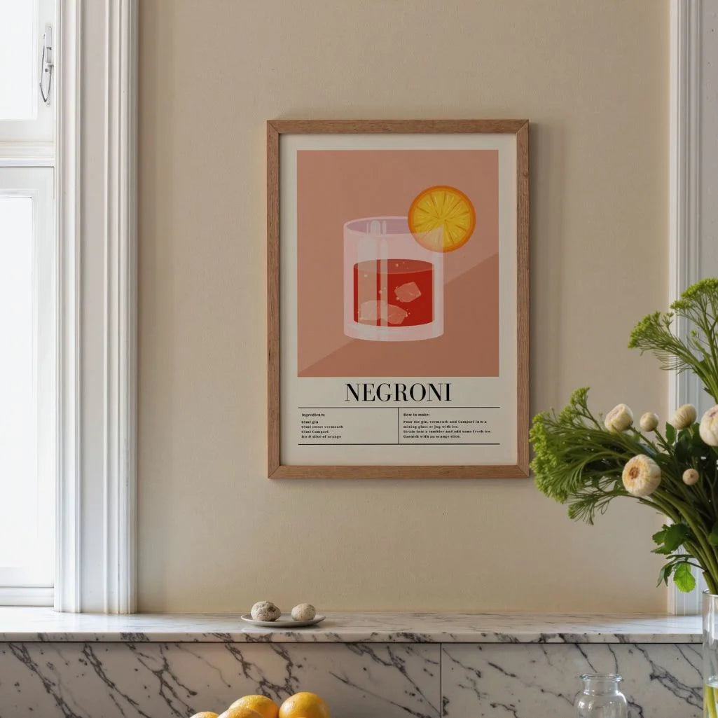 Negroni Glass Poster