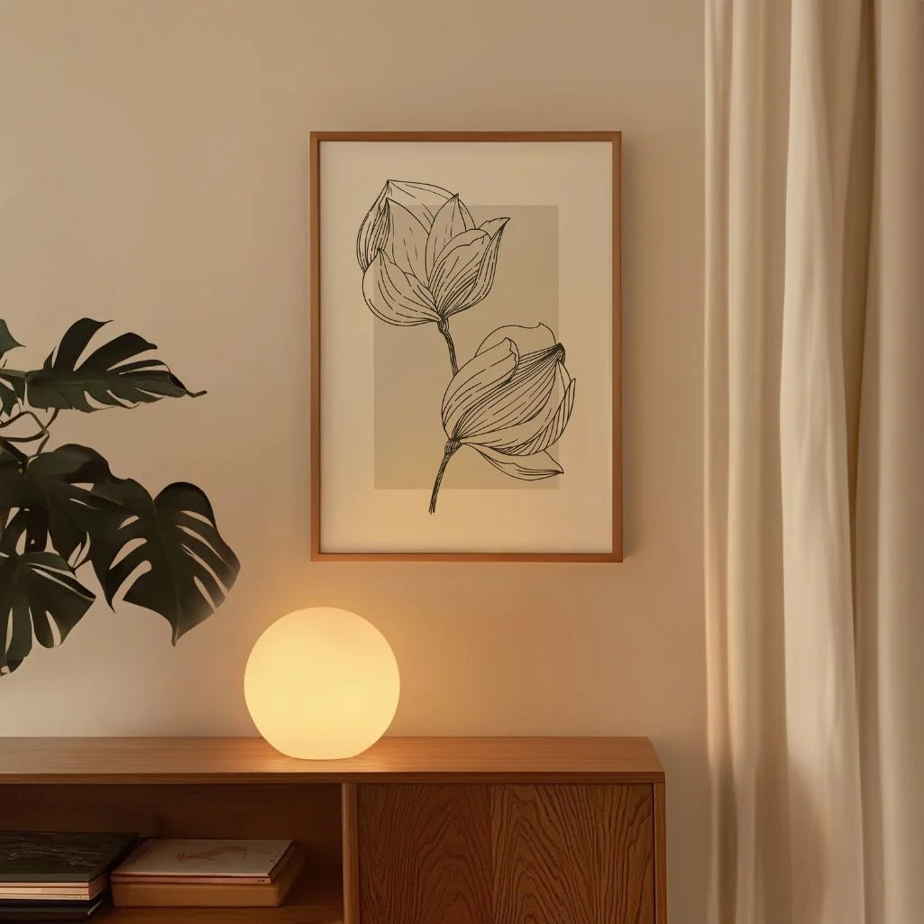 Magnolia Botanical Line Poster