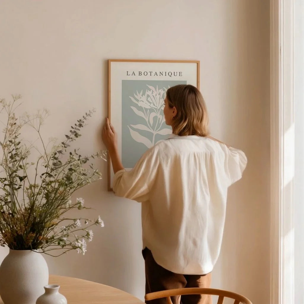 Sage Floral Botanical Poster