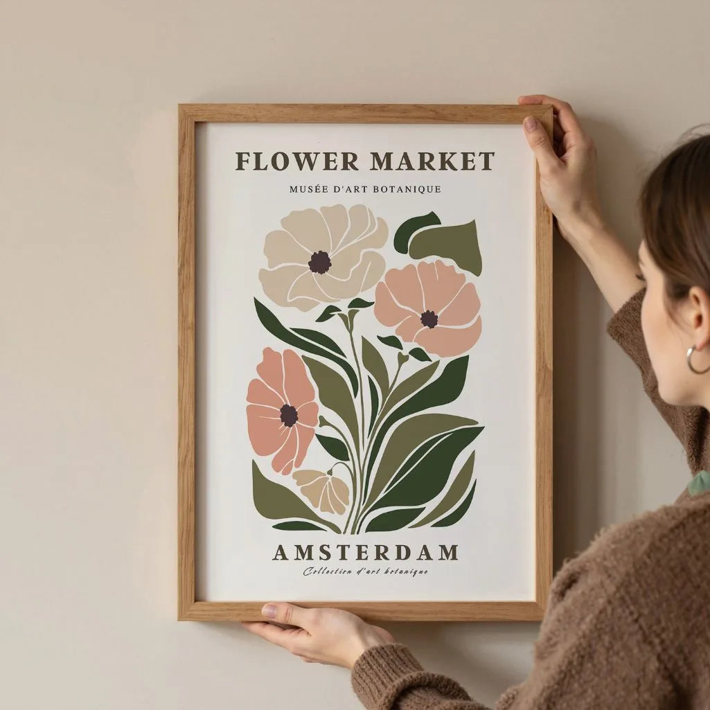 Flower Market Amsterdam Poster
