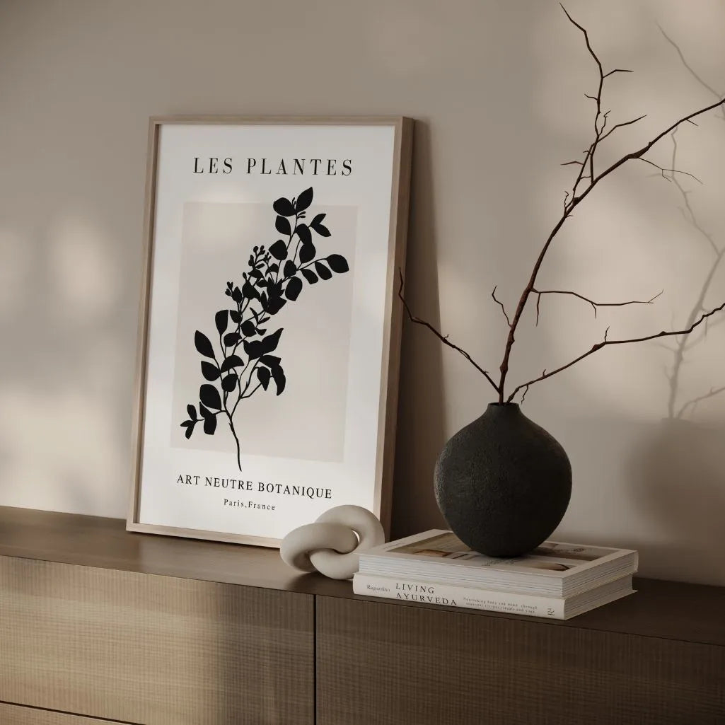 Parisienne Noir Botanical Poster