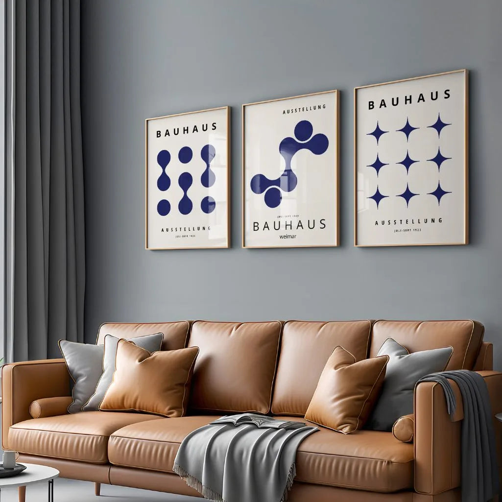 Bauhaus Weimar Dot Rhythm Set of 3 Posters