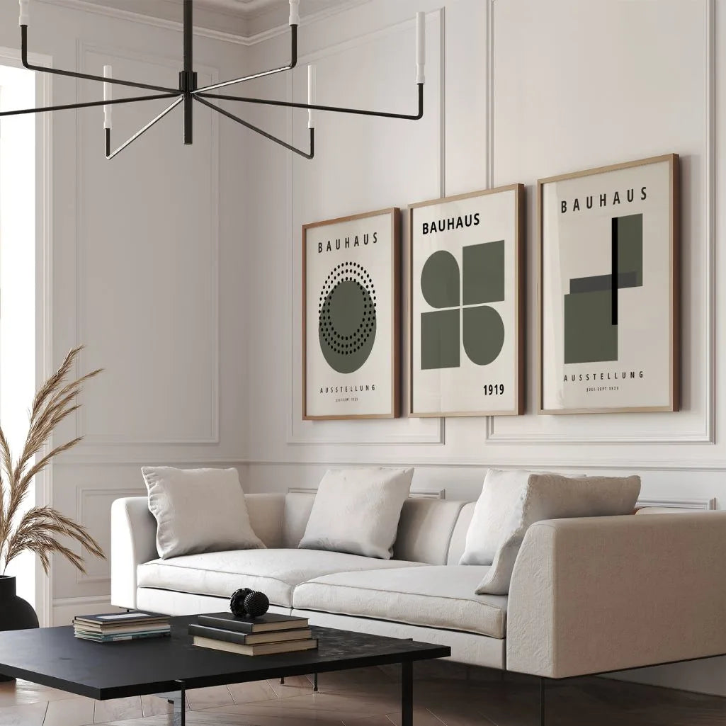 Bauhaus Weimar Rhythm Modules Set of 3 Posters