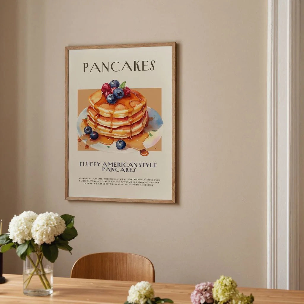 Pancakes with Syrup Poster