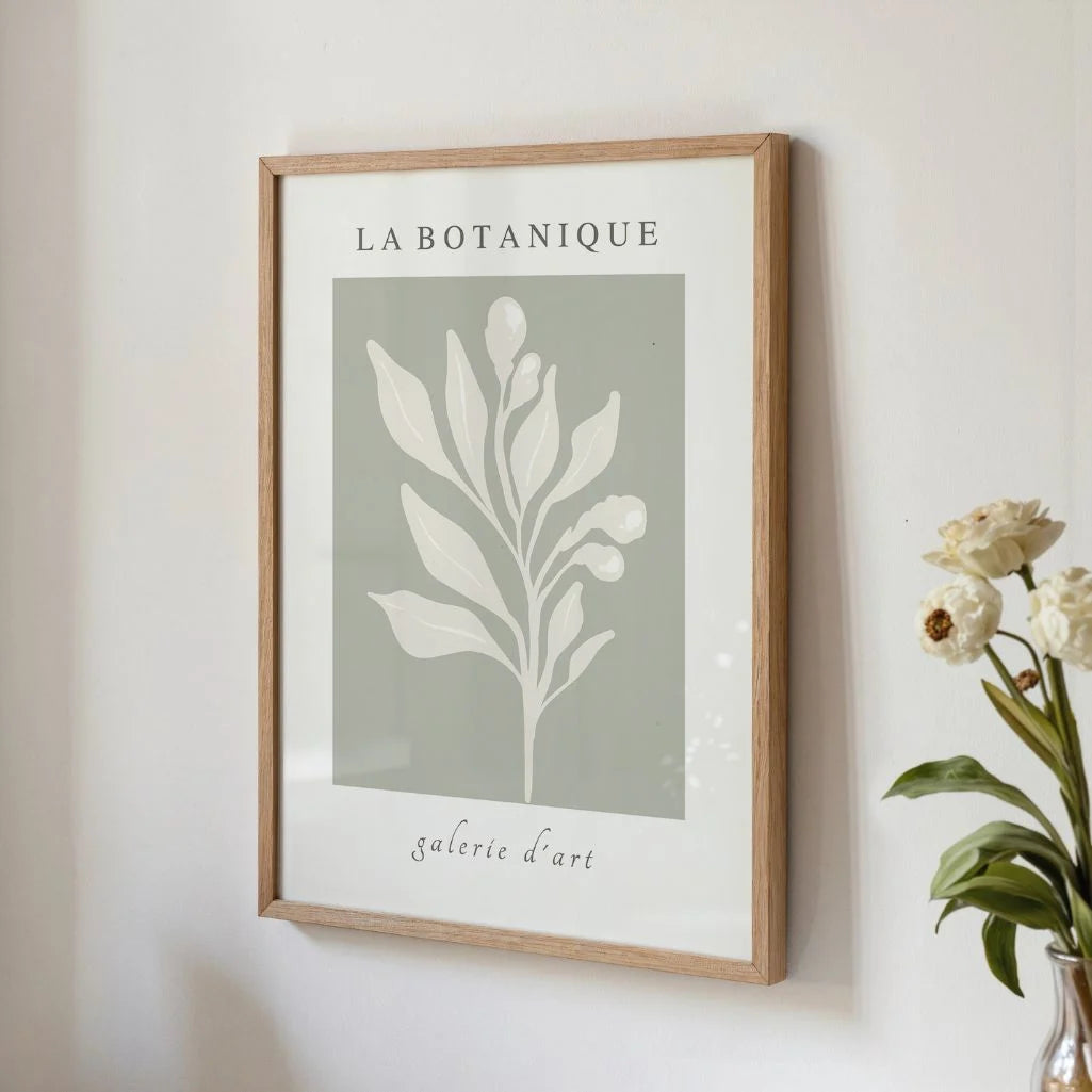 Sage Botanical Branch Poster