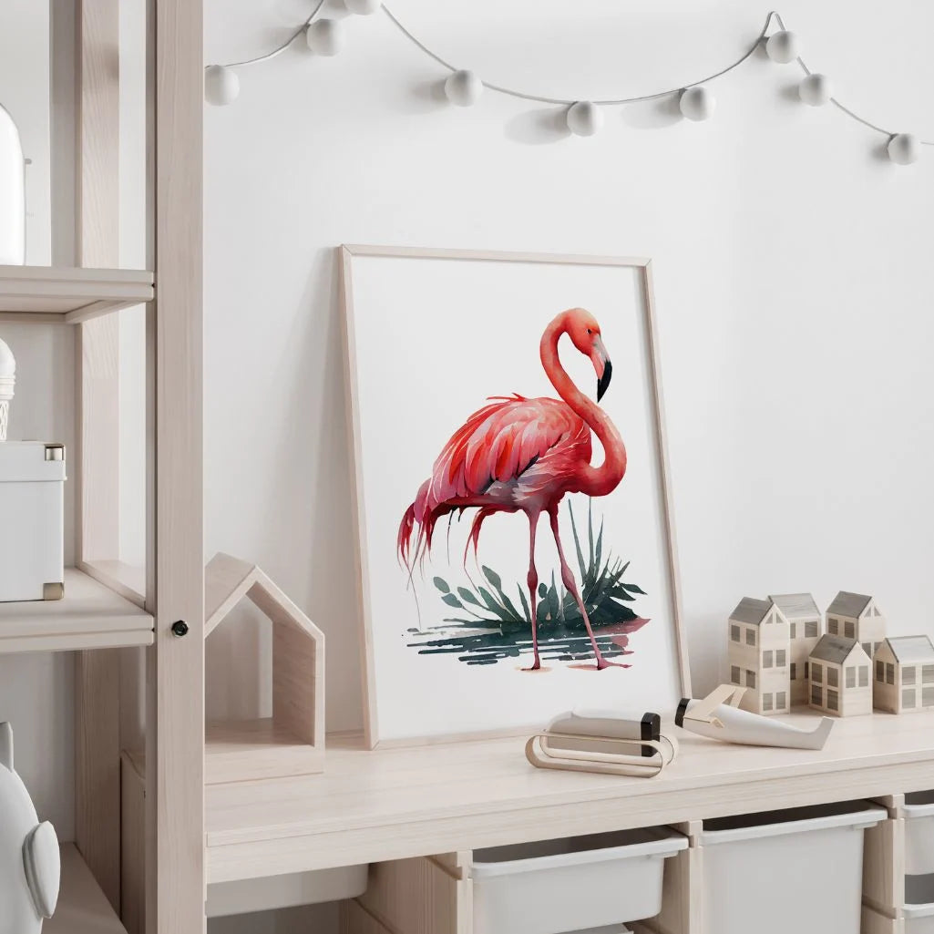Pink Flamingo Poster