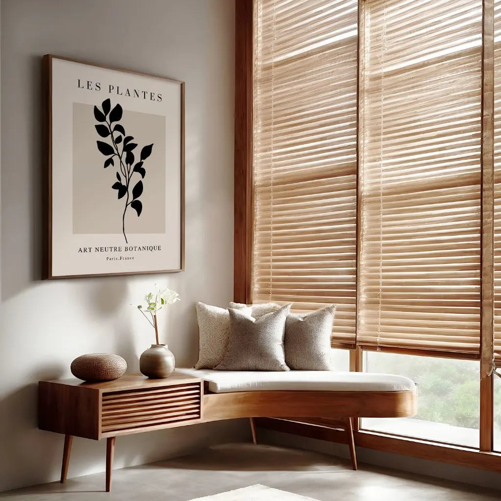 Minimalist Noir Branch Poster