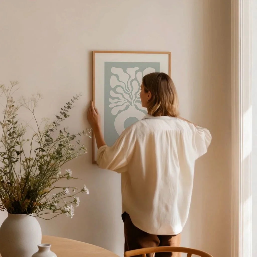 Abstract Vase Botanical Poster