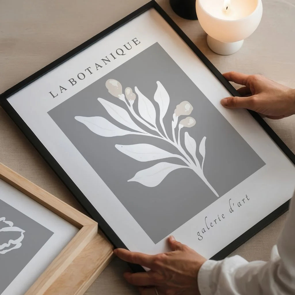 Graphite Botanique Plant Poster
